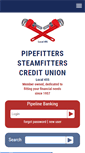Mobile Screenshot of pipefitterscu.org