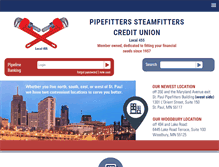 Tablet Screenshot of pipefitterscu.org